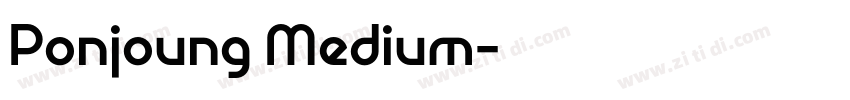 Ponjoung Medium字体转换